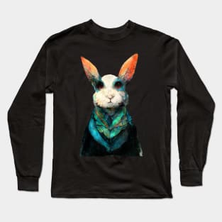 Rabbit watercolor painting #rabbit Long Sleeve T-Shirt